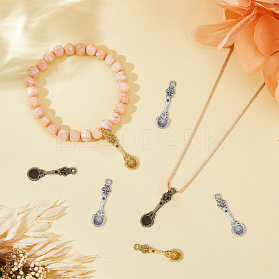 90Pcs 3 Colors Tibetan Style Alloy Pendants FIND-DC0005-14-1