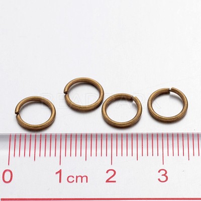 Brass Open Jump Rings JRC8MM-AB-1