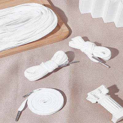 10Pcs Flat Polycotton Hollow Cord OCOR-LP0005-03B-1