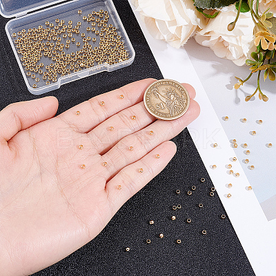 3Bags Brass Crimp Beads KK-BBC0026-09B-1