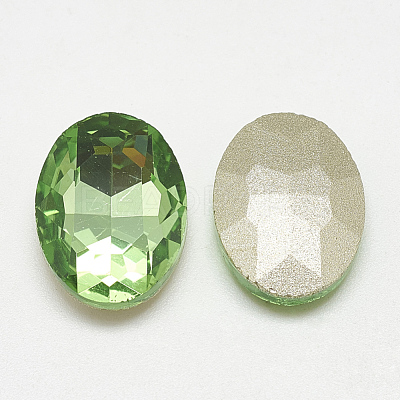 Pointed Back Glass Rhinestone Cabochons RGLA-T080-13x18mm-19-1