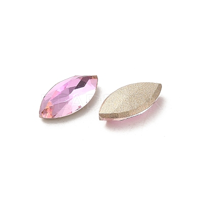 Glass Rhinestone Cabochons RGLA-P037-09B-D223-1