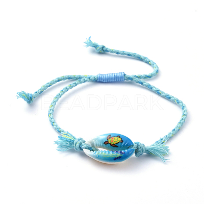 Adjustable Braided Bead Bracelets BJEW-JB05152-02-1
