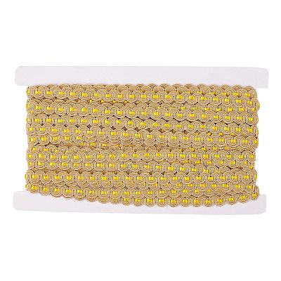Nylon Braided Lace Ribbon SRIB-WH0006-25C-1