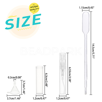 DIY Polypropylene(PP) Spray Bottles Kits MRMJ-BC0002-21-1
