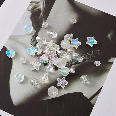 Transparent Acrylic Beads TACR-TA0001-11-1