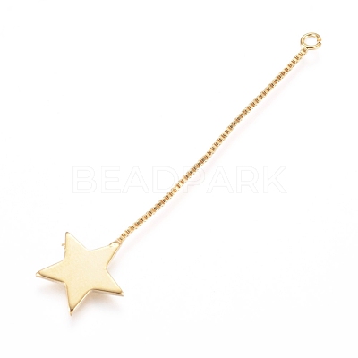 Brass Big Pendants KK-L198-005G-1