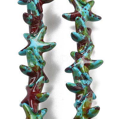 Synthetic Turquoise Dyed Beads Strands G-P507-04M-1