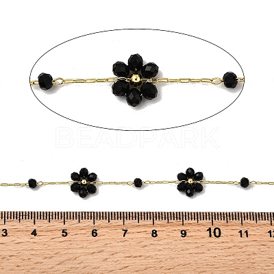Brass Flower Link Chains CHC-H114-08G-03-1