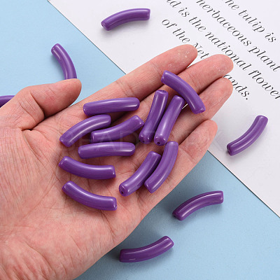 Opaque Acrylic Beads X-MACR-S372-002B-S016-1