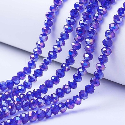 Electroplate Glass Beads Strands LS-EGLA-A034-T1mm-B15-1