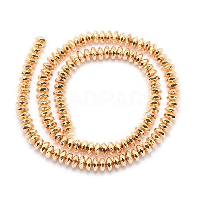 Electroplate Non-magnetic Synthetic Hematite Beads Strands G-L485-06D-LG-1
