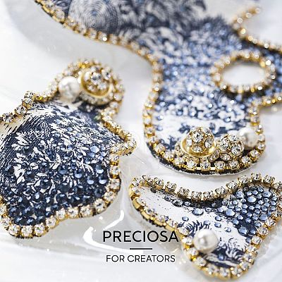 Preciosa® MAXIMA Crystal Round Stones Y-PRC-RBSS24-90075-1
