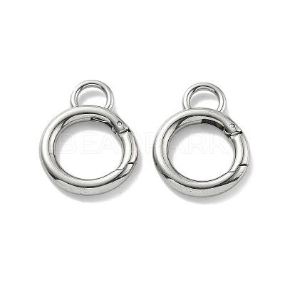 304 Stainless Steel Spring Gate Clasp Findings STAS-B082-05A-P-1
