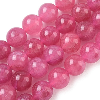 Dyed Natural Malaysia Jade Beads Strands G-G021-01D-03-1