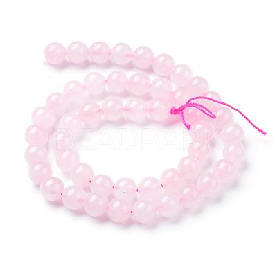 Natural Rose Quartz Beads Strands G-T055-4mm-13-1