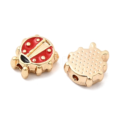 Brass Enamel Beads KK-A277-18G-1