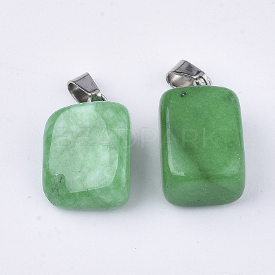 Natural White Jade Pendants G-Q996-29-1