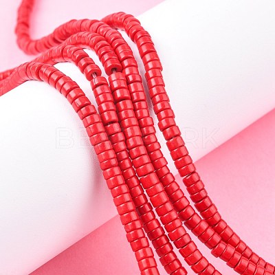 Synthetic Turquoise Beads Strands TURQ-G110-4x2mm-01-1