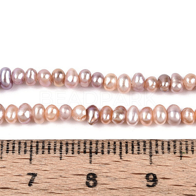 Natural Cultured Freshwater Pearl Beads Strands PEAR-N025-01B-1
