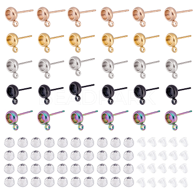 Shop DICOSMETIC 40Pcs 2 Colors 304 Stainless Steel Charms for