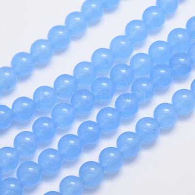 Natural & Dyed Malaysia Jade Bead Strands G-A146-10mm-A20-1