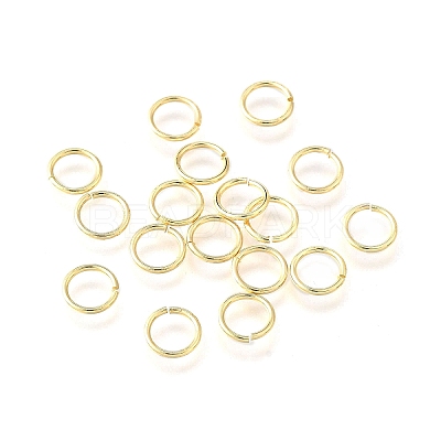 Brass Open Jump Rings KK-V007-004G-10-1