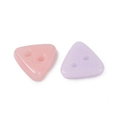 2-Hole Glass Buttons PORC-R010-13-1