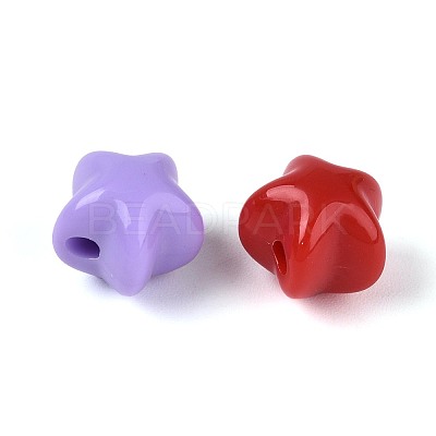 Opaque Acrylic Beads SACR-T017-70M-1