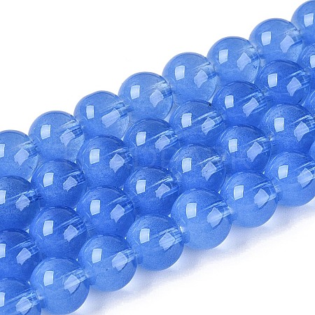 Transparent Glass Imitation Cat Eye Beads Strands GLAA-Q110-01B-04-1