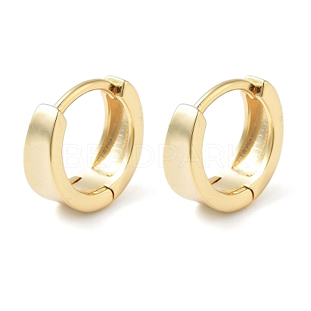 Brass Ring Hoop Earrings for Women EJEW-F347-01G-03-1