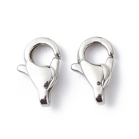 Tarnish Resistant 304 Stainless Steel Lobster Claw Clasps STAS-Q048-1-1