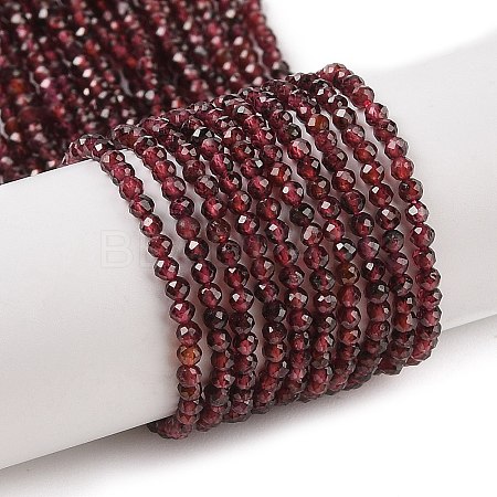 Natural Garnet Beads Strands LS-G-F619-17A-2mm-1
