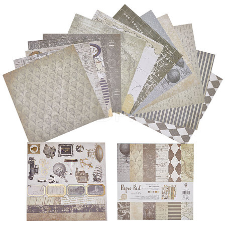 26 Sheets Floral Scrapbook Paper Pads DIY-WH0387-63B-1