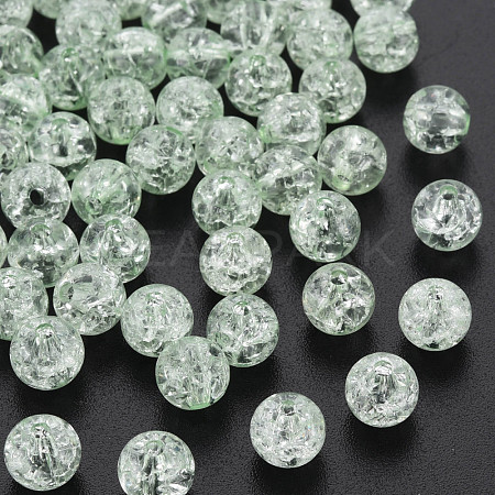 Transparent Crackle Acrylic Beads MACR-S373-66-N03-1