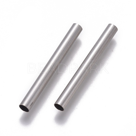 304 Stainless Steel Tube Beads STAS-E474-49D-1