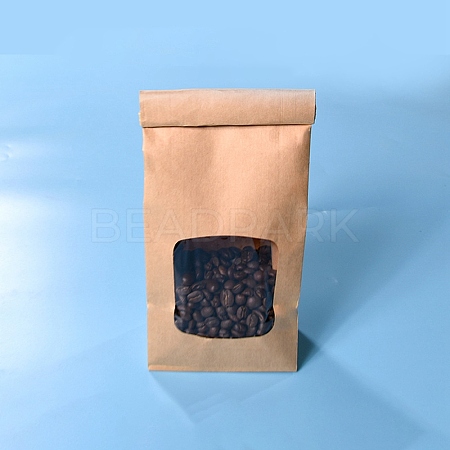 Brown Kraft Paper Bags with Window X-CARB-F006-01-1