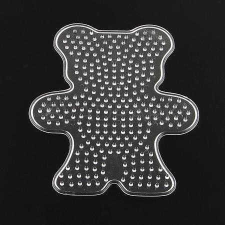 Bear ABC Plastic Pegboards used for 5x5mm DIY Fuse Beads DIY-Q009-29-1