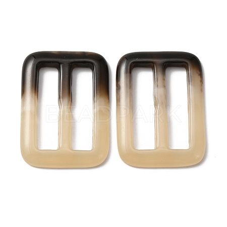 Rectangle Resin Buckle Clasps FIND-WH0129-33D-1