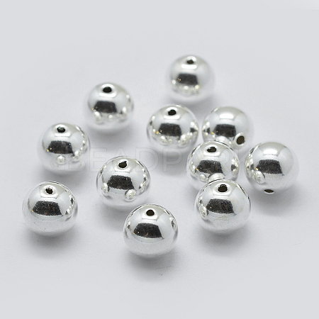 925 Sterling Silver Spacer Beads STER-K171-45S-10mm-1