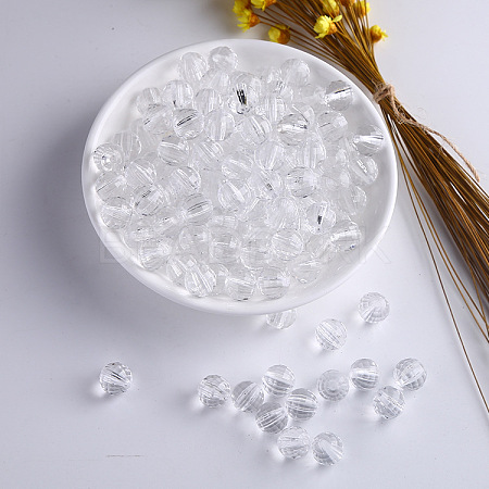 Transparent Acrylic Beads LS-TACR-WH0001-90B-14-1