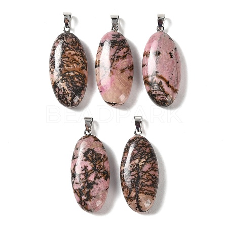 Natural Rhodonite Pendants GG-CBACB71-01P-12-1