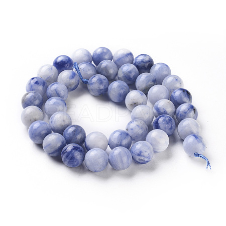 Natural Sodalite beads Strands G-F665-01-10mm-1