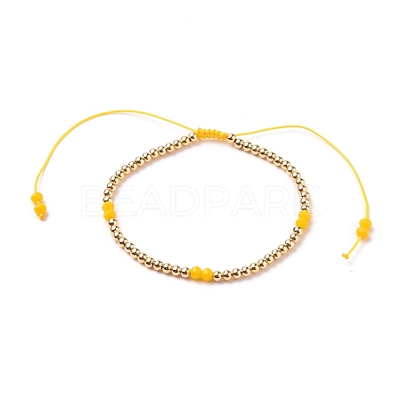 Adjustable Nylon Cord Braided Bead Bracelets BJEW-JB05734-04-1