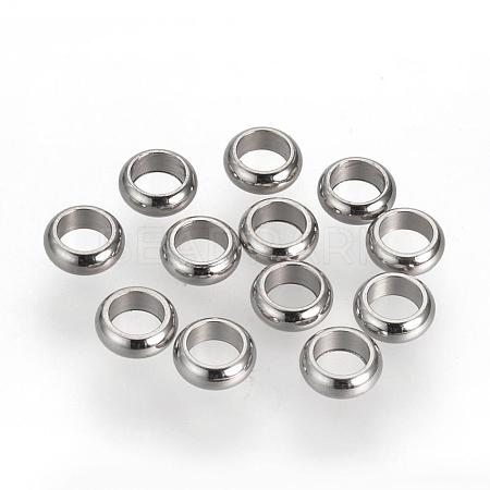 Tarnish Resistant 201 Stainless Steel Spacer Beads STAS-R071-32-1