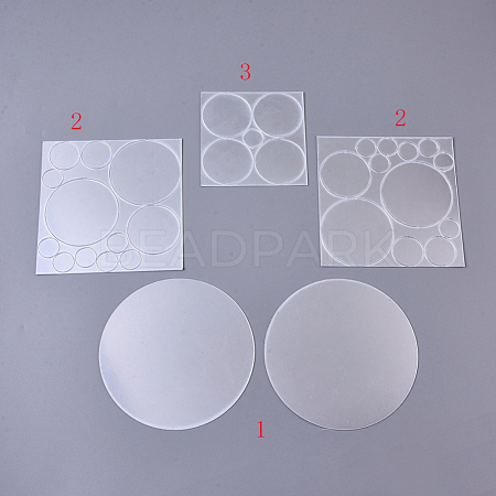 Acrylic Mirror Wall Stickers AJEW-WH0109-60-1