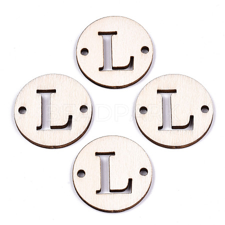 Unfinished Natural Poplar Wood Links Connectors WOOD-S045-140B-01L-1