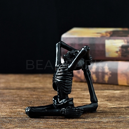 Resin Yoga Skeleton Figurines PW-WG32223-02-1