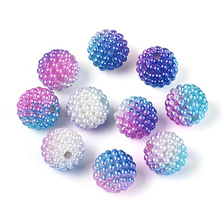 Imitation Pearl Acrylic Beads OACR-T004-15mm-08-1