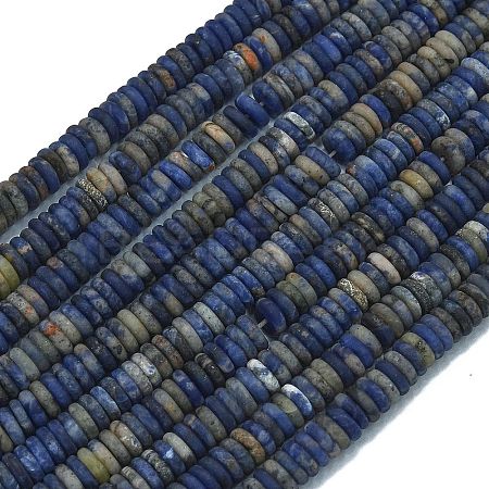 Frosted Natural Sodalite Beads Strands G-K389-C19-01-1